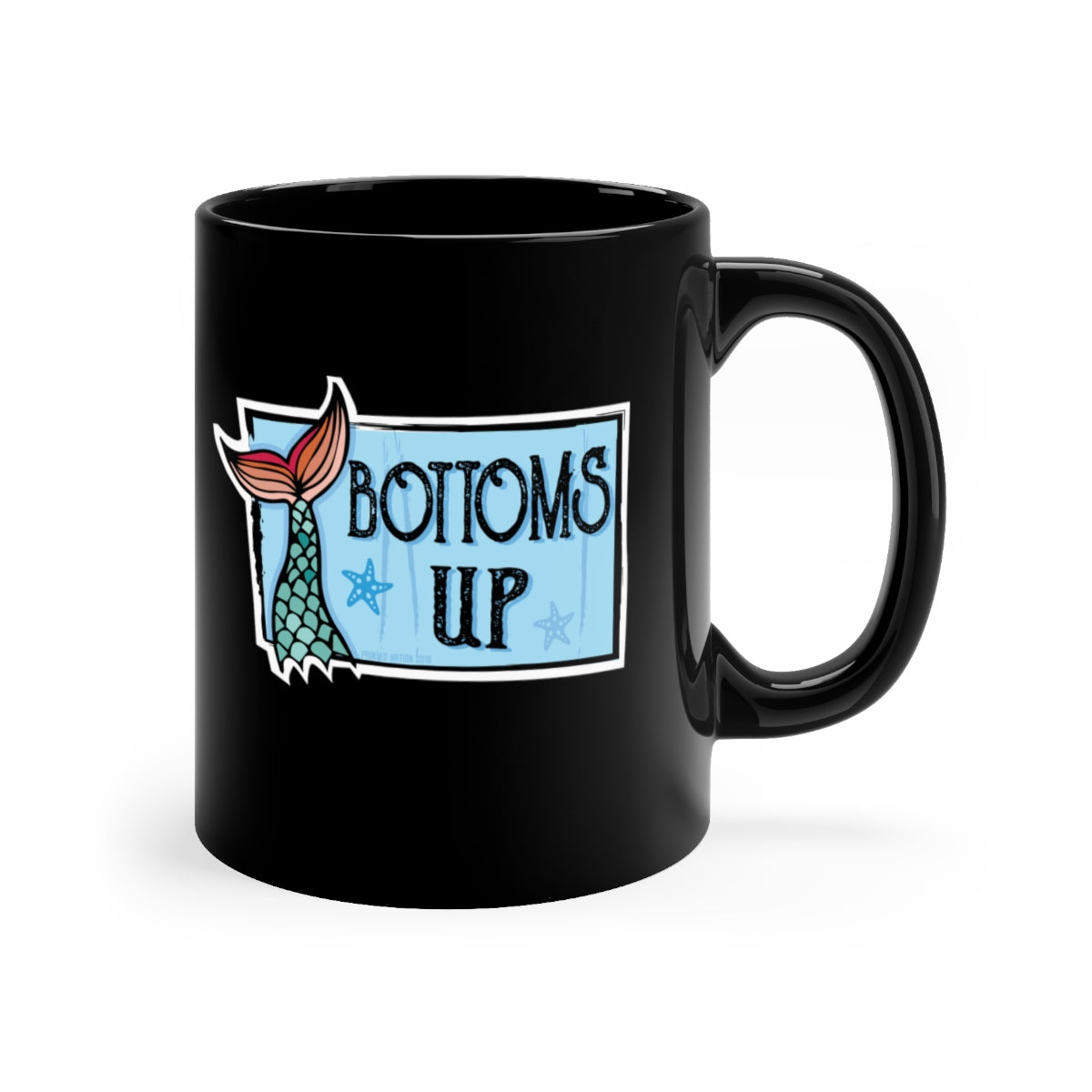 BOTTUMS UP MERMAID MUG