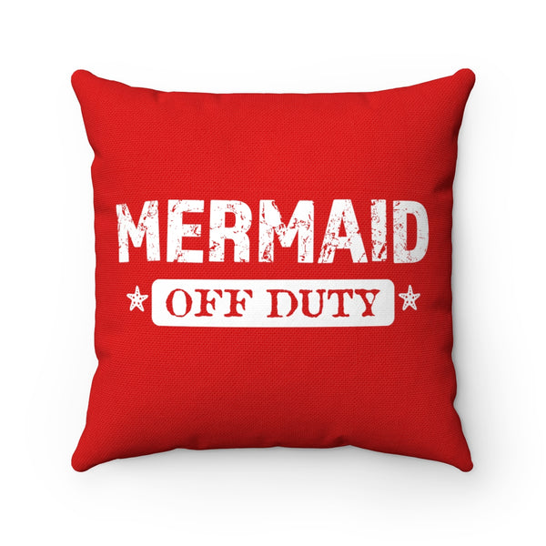 MERMAID OFF DUTY THROW PILLOW