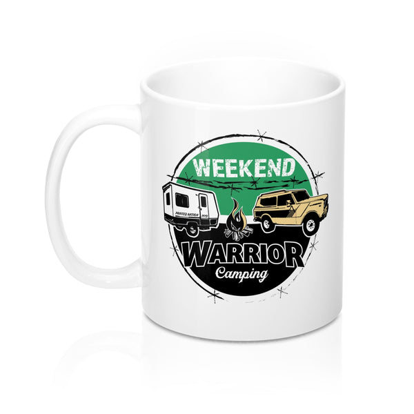 WEEKEND WARRIOR RETRO ART MUG