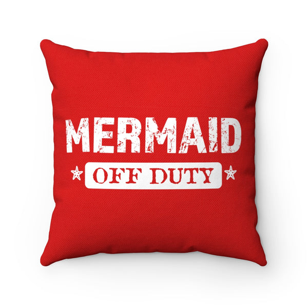 MERMAID OFF DUTY THROW PILLOW