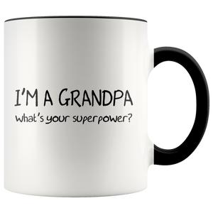 I'M A GRANDPA what's your superpower? Coffee Mug