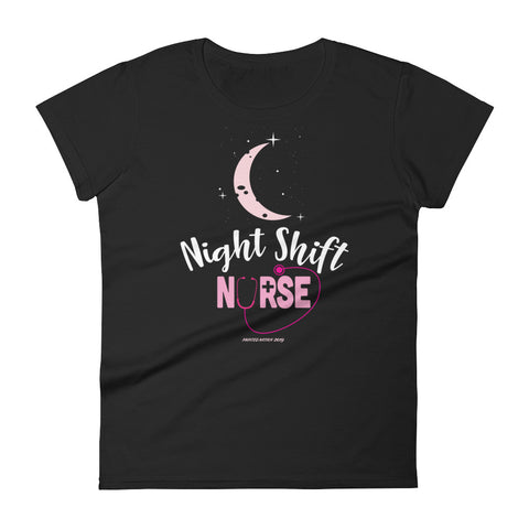 NIGHT SHIFT NURSE LADIES FITTED TEE