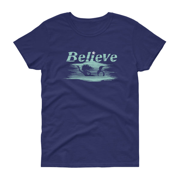 BELIEVE IN MERMAIDS WOMEN'S T-SHIRT