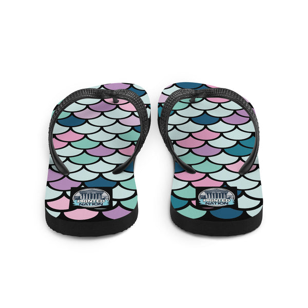 MERMAID SCALES FLIPFLOPS by PRINTEDNATION