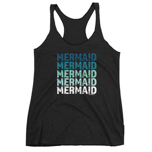 MERMAID LOGO REPEAT WOMEN'S RACERBACK TANK