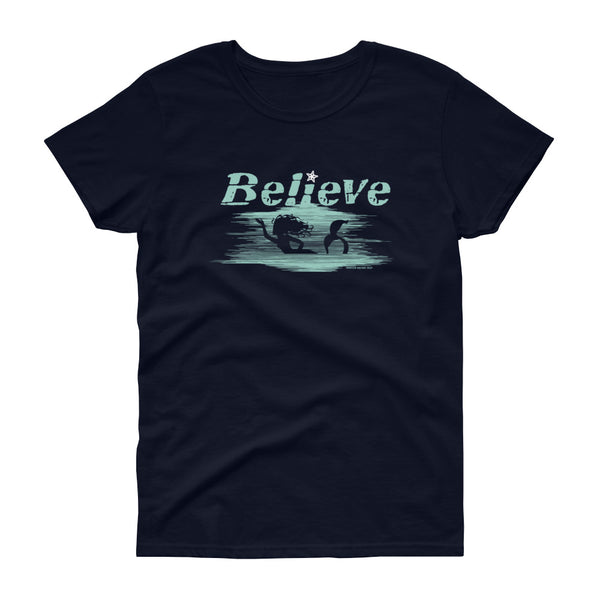 BELIEVE IN MERMAIDS WOMEN'S T-SHIRT