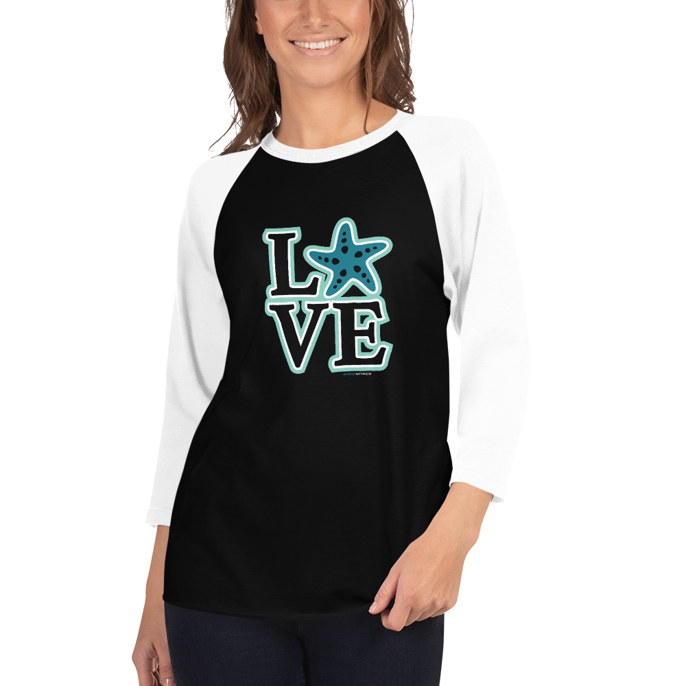 Mermaid Ocean "LOVE" 3/4 raglan