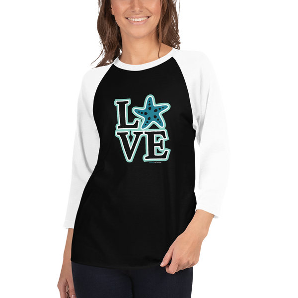 Mermaid Ocean "LOVE" 3/4 raglan