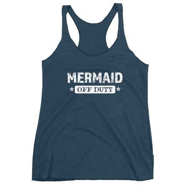 MERMAID OFF DUTY  Women's Racerback Tank