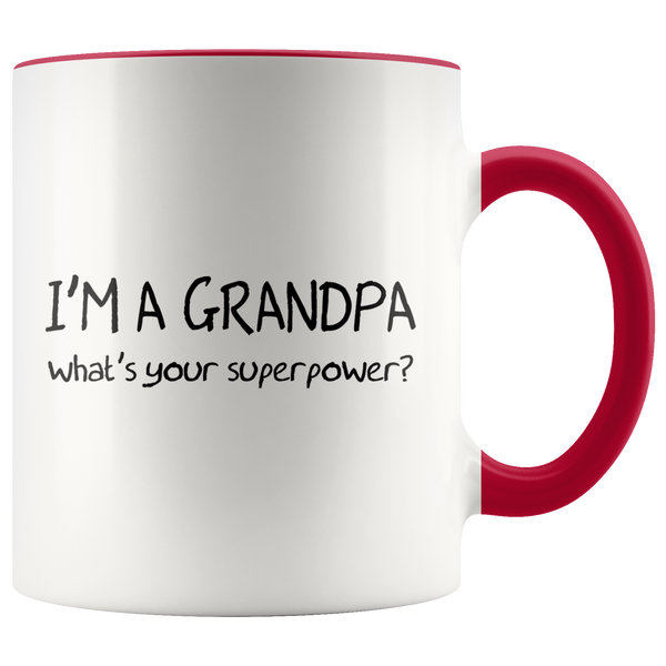 I'M A GRANDPA what's your superpower? Coffee Mug